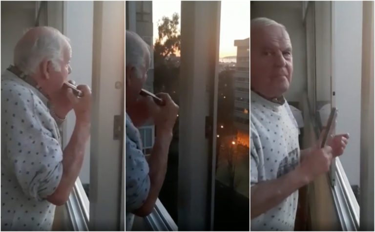 La tierna historia del anciano con Alzheimer que creía que los aplausos en cuarentena eran para él