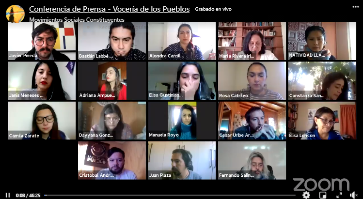 Rivera por demandas de la Vocería de los Pueblos: “Tenemos derecho y deber de plantear lo que pensamos. Es una discusión abierta”